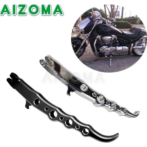 For Suzuki Boulevard M109R VZR1800 2006-2016 Chrome/Black Motorcycle Exotic Kickstand CNC Aluminum Kick Side Stand Foot Support