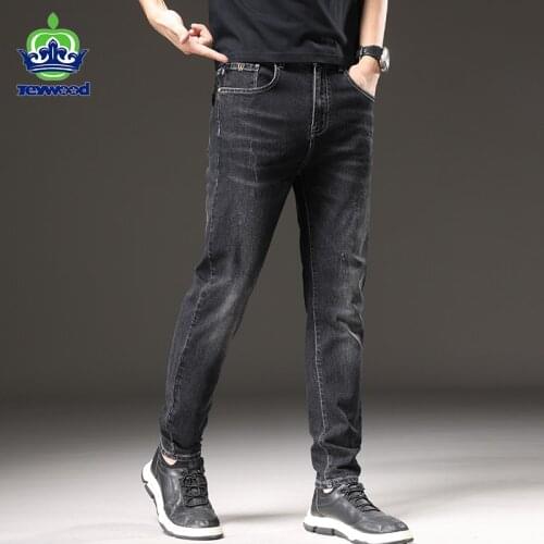 High Quality Jeans Men Slim Fit Classical Denim Fashion Cowboy Pants Black Grey Washed Biker Brand Casual Jeans Male Plus Size