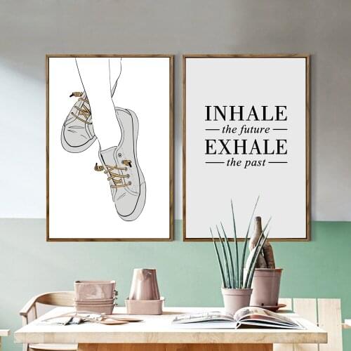 Girls Long Sexy Legs With Her Shoes Nordic Style Canvas Print Painting Poster Wall Art Picture For Room Decoration No Frame