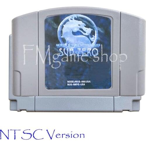 Kombat Mythologies Sub-Zero Mortal Memory card Game Cartridge for 64 bit USA NTSC Version Video Game Console Card vita Mortal