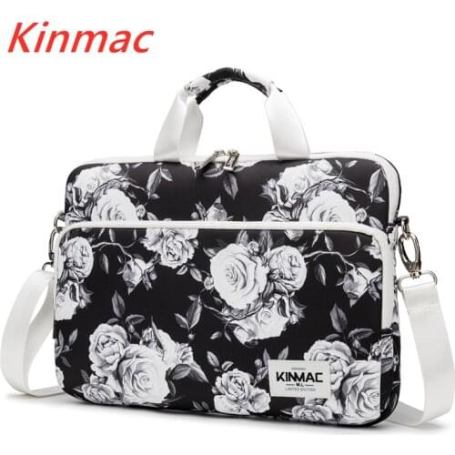 Kinmac Brand Waterproof Messenger Laptop Bag13,14,15,15.6 inch,Grey Rose Fashion Case For MacBook Air Pro13.3,15.4 Dropship V107