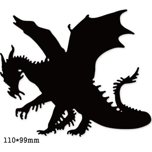 Metal cutting die big dragon 110*99mm craft die template for diy Scrapbooking emboss paper card making die mould stencil