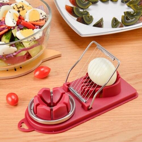 Multifunctional Egg Cutter Stainless Steel Egg Slicers Fruit Vegetable Cutting Kitchen Accessories Slicing Cooking Gadgets