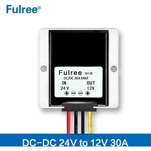 24V to 12V 3A 5A 10A 20A 30A 40A DC DC Buck Power Converter 24 Volt to 12 Volt Step Down Voltage Reducer Regulator Transformer
