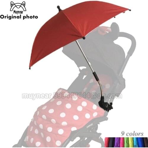 Stroller Umbrella Protable Baby Colorful Pram Shade Parasol for Stroller 360 degree Adjustable Folding yoya Stroller Accessories