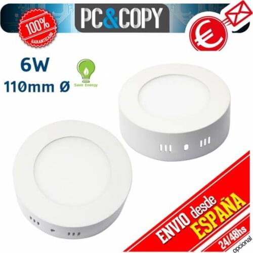 Ceiling Plafon Panel LED surface 6W Circular white light 110mm Downlight