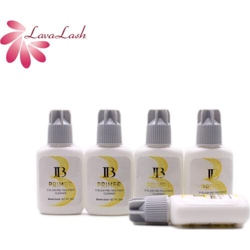 5bottles Korea Original IB PRIMER Extension Liquid For Eyelash Eyebrow Extensions Glue Primer Banana flavor 15ml Makeup Tools