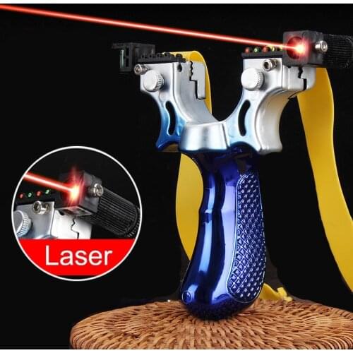New Style Outdoor Slingshot Laser Infrared Rubber Band Catapult Outdoor Competitive Hunting High Precision Shooting Toys