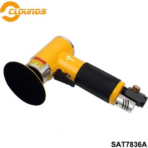 SAT7836A Power Tools Pneumatic Sander Air Tool 2" 3" Pad Size Non-Orbital Mini Air Sander Pneumatich Polishing Tools