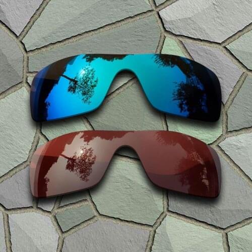 Sky Blue&Bronze Brown Sunglasses Polarized Replacement Lenses for Oakley Batwolf