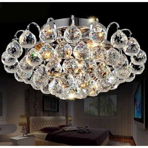 Surface mounted Contemporary Ceiling Lamp Crystal Living Room Foyer Home Lights Lustre Fixtures Ceiling Lights