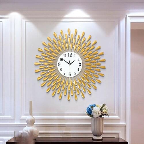 Modern Design Luxury Fashion Wall Clock Nordic Large Wall Clock Living Room Minimalist Creativity Decoration Reloj Pared BC50GZ