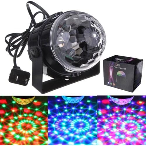 5W RGB LED Crystal Magic Ball Stage Effect Light Auto Voice Control DMX Laser Projector Disco Party DJ Club KTV Lamp