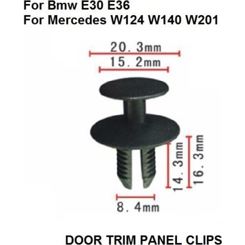 X10 Pieces OEM Boot Carpet Trim Panel Upholster Rivet Nylon Clip Retainer For Bmw E30 E36 for Mercedes W124 W140 W201