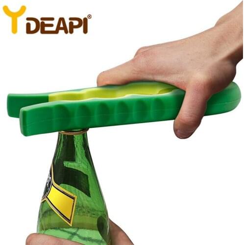 YDEAPI 4 In 1 Lid Jar Opener Screw Cap Bottle Opener Can Opener Manual Nonslip Twist Cap Bottle Launcher Opener Kitchen Gadget