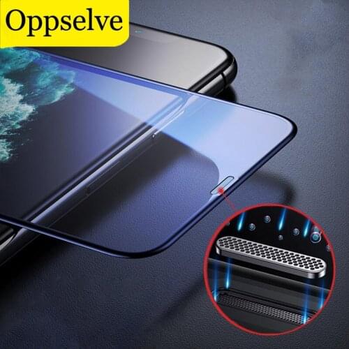 Tempered Glass For iPhone 12 11 Pro Max X Xs Max Xr 8 7 6 6s Dust-proof Screen Protector For iPhone 12 Mini SE 2020 Blue Light