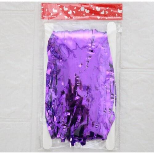 1 * 2 M Gold Rain Curtain Colorful Pull Flower Color Strip Streaming Soda Party Birthday Party Monotone ribbons very gorgeous