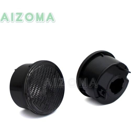 1 Pair Front Turn Signal Lights Cover Black Indicators Grille Lamps For Jeep Wrangler JK 2007-2017