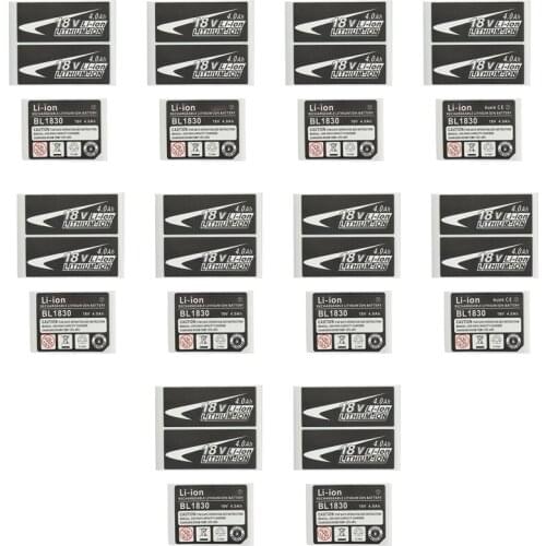 10 Sets Of BL1830 Label Lithium Ion Battery 18V Sticker Label Suitable For Makita 18V Battery Logo