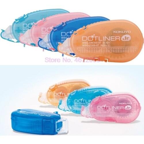 100pcs/lot Simple originality mini Double faced adhesive tape punctiform adhesive glue Learning stationery 8m