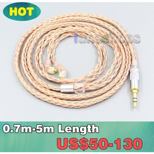 2.5mm 3.5mm XLR Balanced 16 Core 99% 7N OCC Earphone Cable For Etymotic ER4SR ER4XR ER3XR ER3SE ER2XR ER2SE LN006732