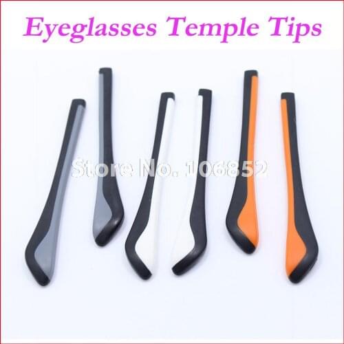 200pcs ET-010 Double Color Anti Slip Eyeglasses Tips Glasses Accessories For Sunglasses Temples