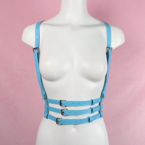 2021 Leather Sword Belt Harness for Women Gothic Body Bondage Lingerie Rave Outfit Bdsm Underwear for Girls Festival Clothing