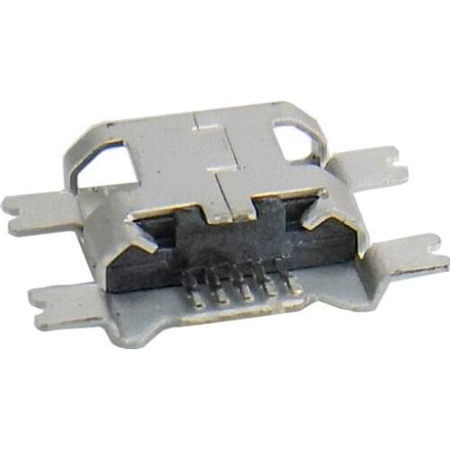 50/100 pcs/lot USB 5-pin connector Micro 4-pin flat SMT USB connector port Jack Sockect terminal tail plug