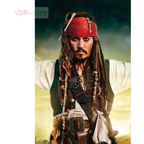 5D Diamond Painting Diamond Mosaic Cross Stitch Crystal Square/round Sets Decorative Diamond Embroidery Johnny Depp wg635
