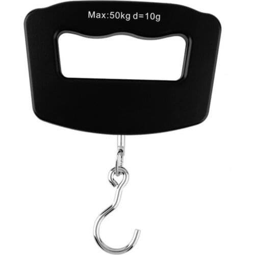 50kg/10g Mini Digital Scale Fishing Luggage Travel Weighting Steelyard Hanging Electronic Hook Scale Kitchen Weight Tool