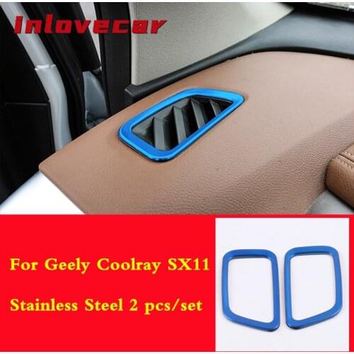 For Geely Coolray SX11 2018-2020 interior Front Air Condition Outlet cover trim styling decoration Vent Mouldings accessories