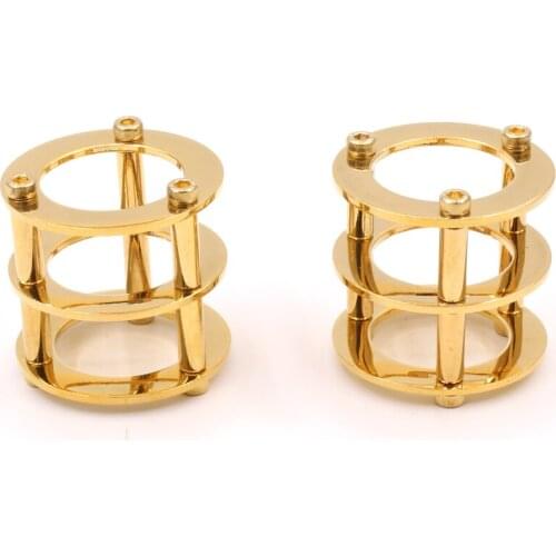 HIFI Vintage Audio AMP DIY Gold&Chrome Plated Vacuum Tube Guard Protector Cover