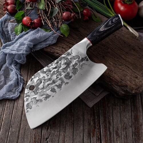 Handmade Stainless Steel Kitchen Knife Forged Fishing Knife Meat Cleaver Butcher Knife Chef Kitchen Knives Forged In Fire Knives