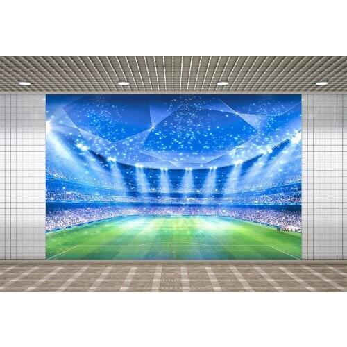 LyavshiFootball Field Light Photography Background Backdrop For Photographers Personal Photocall Printed Children Photo Studio