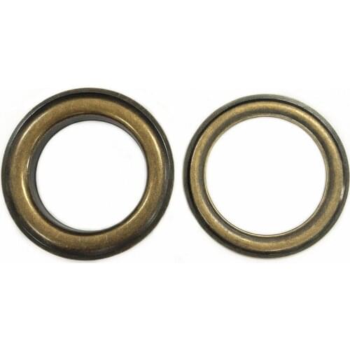 100pcs inner 40mm FLAT Surface Grommet Eyelet Bronze Rings for Curtain Grommet Hanging Curtain Metal Eyelets Accessories