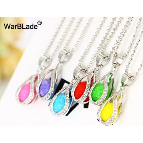 WarBLade 2018 New Vintage Aromatherapy Locket Pendant DIY Perfume Essential Oil Diffuser Necklace Jewelry For Women Party Gift