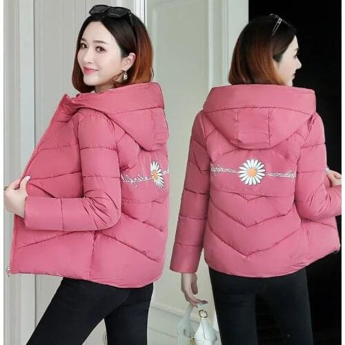 Winter Parkas 2021 New Women Jacket Hooded Coats Female Down Cotton Jacket Thick Warm Parka Short Jackets Loose Casual Outwear