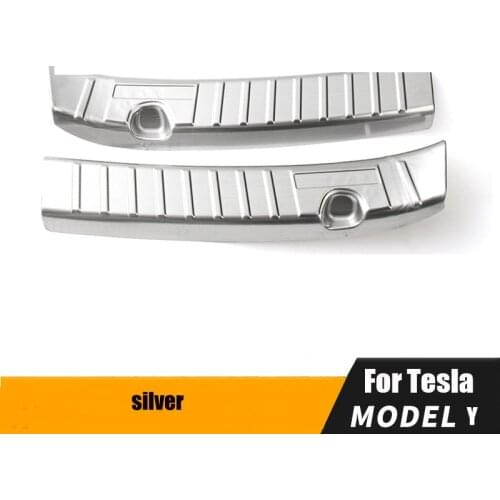 Suitable For Tesla Model Y 2017-2021 Rear Guard Plate Trunk Protection Plate Scratch resistant rear trim Accessories
