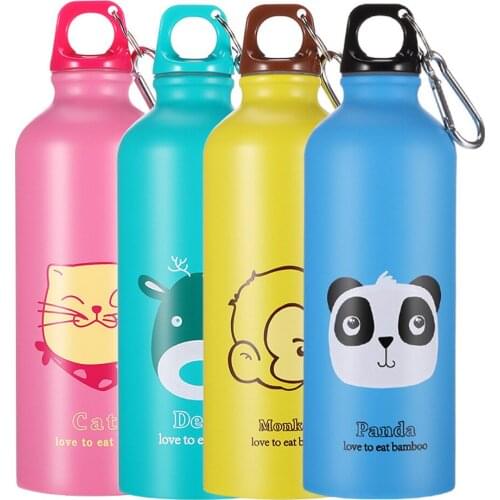500ml Portable Modern Design Stainless Steel Water Bottle Outdoor Sports Bottle Travel Camping Cold Kettle Kids Gifts Hot A1021
