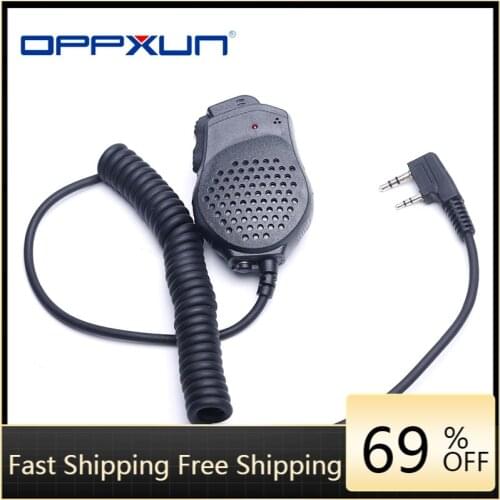 Handheld Microphone Special for Walkie Talkie Baofeng UV-82 Dual PTT Button Radio Station Extension Speaker K Port CB Radio Mic