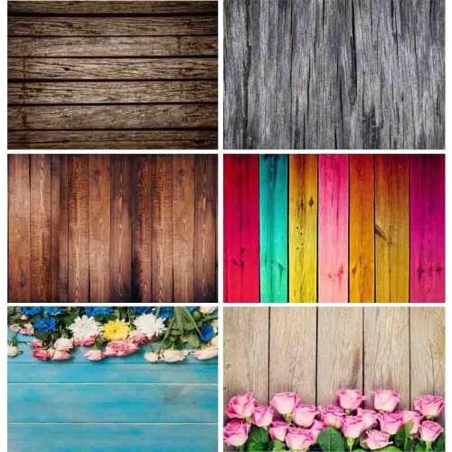 SHENGYONGBAO Art Fabric Photography Backdrops Props Board Wood Planks theme Photo Studio Background NYF1-02