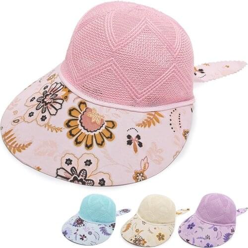 2021 New Summer Thin Breathable Sun Hat Big Brim Outdoor Sunscreen Sun Hat Beach Hat Summer Mesh Hat Breathable Free Size