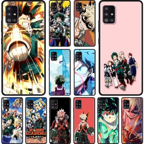 My Hero Academia Black Case For Samsung A51 A21s A71 A12 A31 A52 A41 A32 A02 A11 Soft For Galaxy A72 A32 A42 A01 A91 Silicone