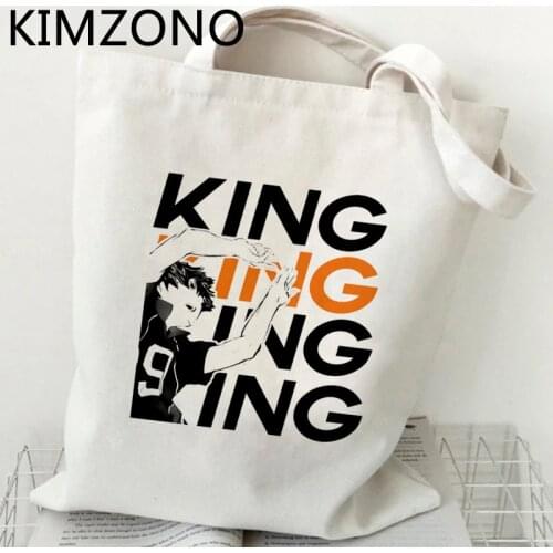 Haikyuu shopping bag shopper bolso handbag canvas bag boodschappentas jute fabric tote custom