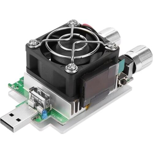 Hot Sale 35W Constant Current Double Adjustable Electronic Load Quick Voltage USB Tester Voltmeter Aging Discharge Meter