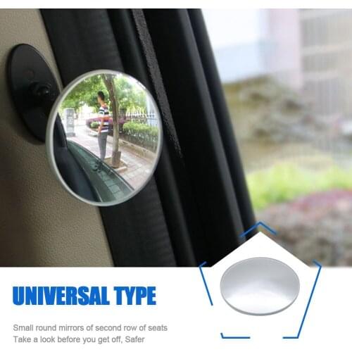 Blind Spot Mirror HD Wide Angle Universal Glass Rear View Mirrors 360 Rotation for Cars