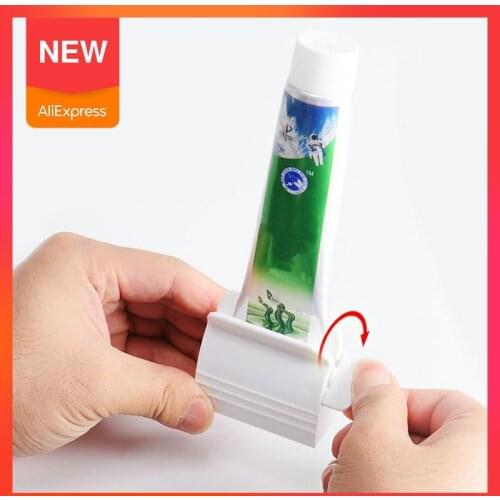 AYEVIN Rolling Toothpaste Device Tube Dispenser Holder Multifunctional Plastic Facial Squeezer Press for Bathroom Accessories