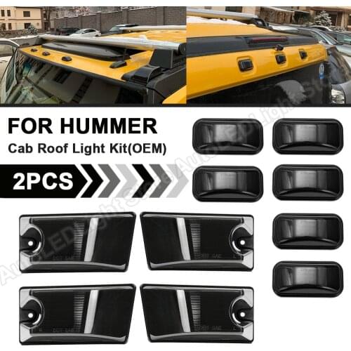 10Pcs Smoke Cab Roof Light Kit OEM style For Hummer H2 SUT 2003 2004 2005 2006 2007 2008 2009