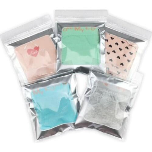 100pcs Plastic Zip Lock Package Bag Jewelry Socks Briefs Gifts Packaging Bag Resealable Zipper Storage Pouch