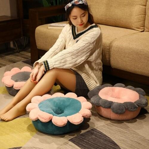 40*40*15cm Office Chair Lazy Work Flower Seat Cushion Home Decor Floor Mat Soft Butt Pillow